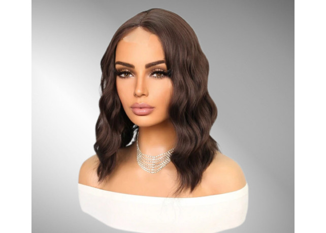 Peruca  Wavy Dark Brown